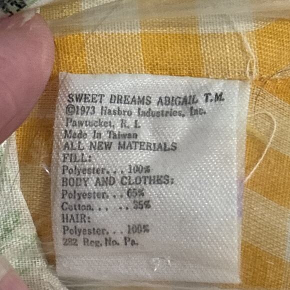 Romper Room “Sweet Dreams Abigail” Doll – Yellow White Gingham Dress – Vintage - Picture 5 of 10